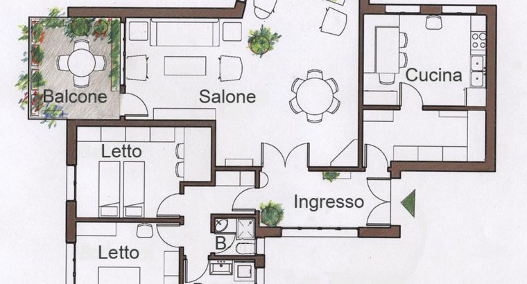 Luminoso appartamento 130 mq. Bologna-Nomentano