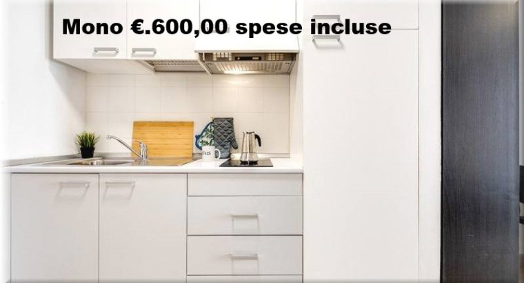 Monolocale singolo Euro 600,00 spese incluse