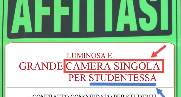 Affitto Stanza Pisa – Libera PER STUDENTESSA da OTTOBRE 2022 – 3 CAMERE SINGOLE in ZONA POLO PIAGGE, ECONOMIA, VETERINARIA e AGRARIA a PISA!!