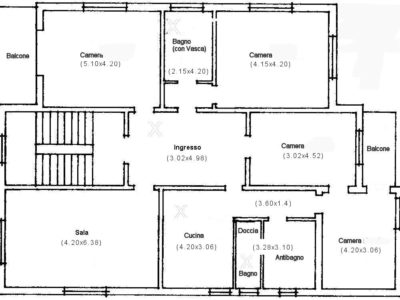 Appartamento 4 camere singole a 50 mt dal cassero di porta Saragozza – Bologna.